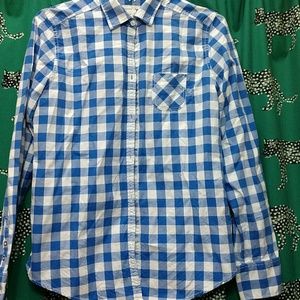 Button up plaid shirt